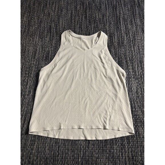 lululemon athletica Tops - Lululemon Fast and Free Race Length Racerback Tank Lightweight Sheer Mesh Sz 6